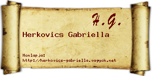 Herkovics Gabriella névjegykártya
