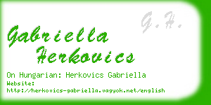 gabriella herkovics business card